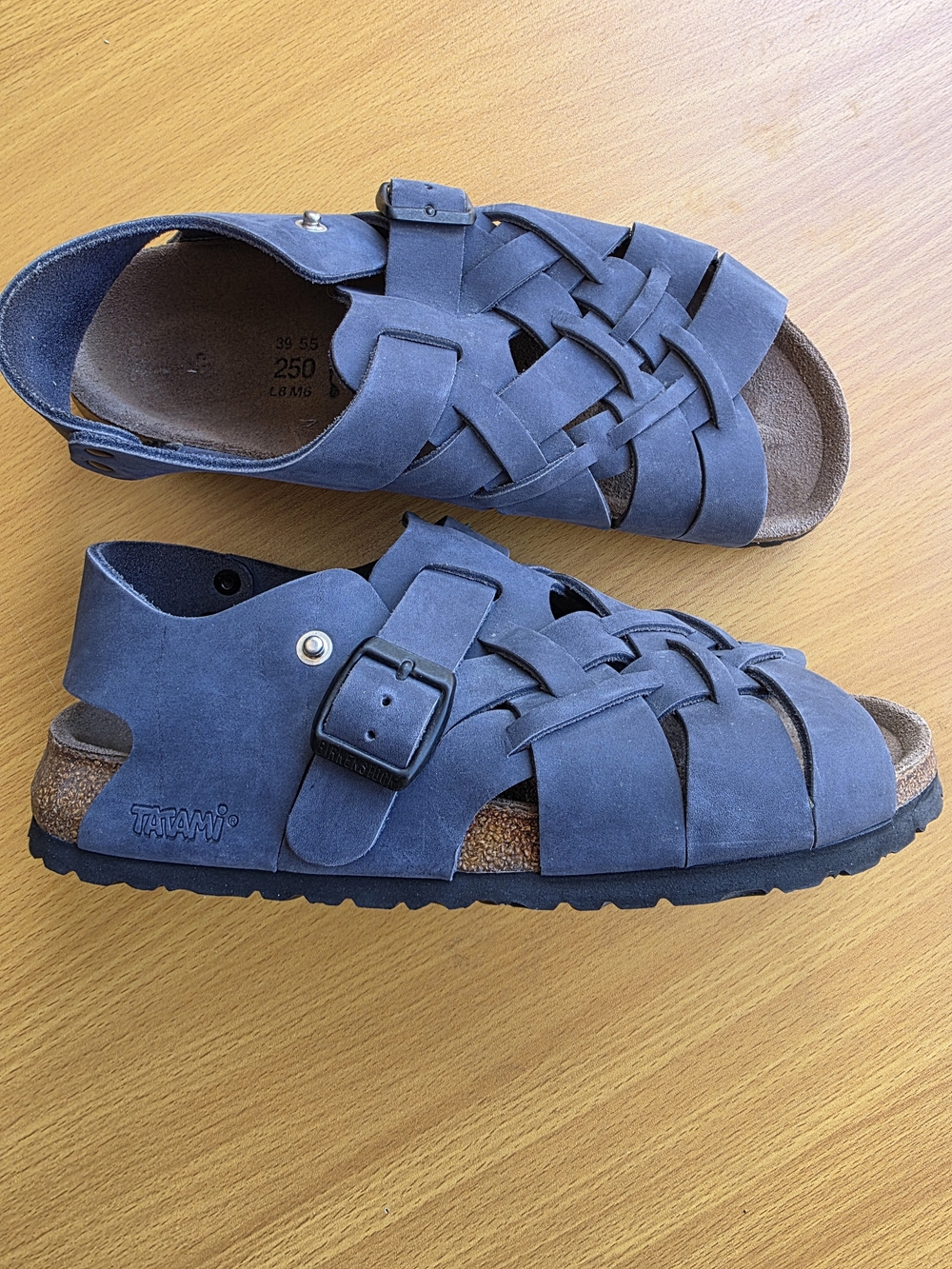 Birkenstock - Tatami Blue Nubuck 39 Sandals